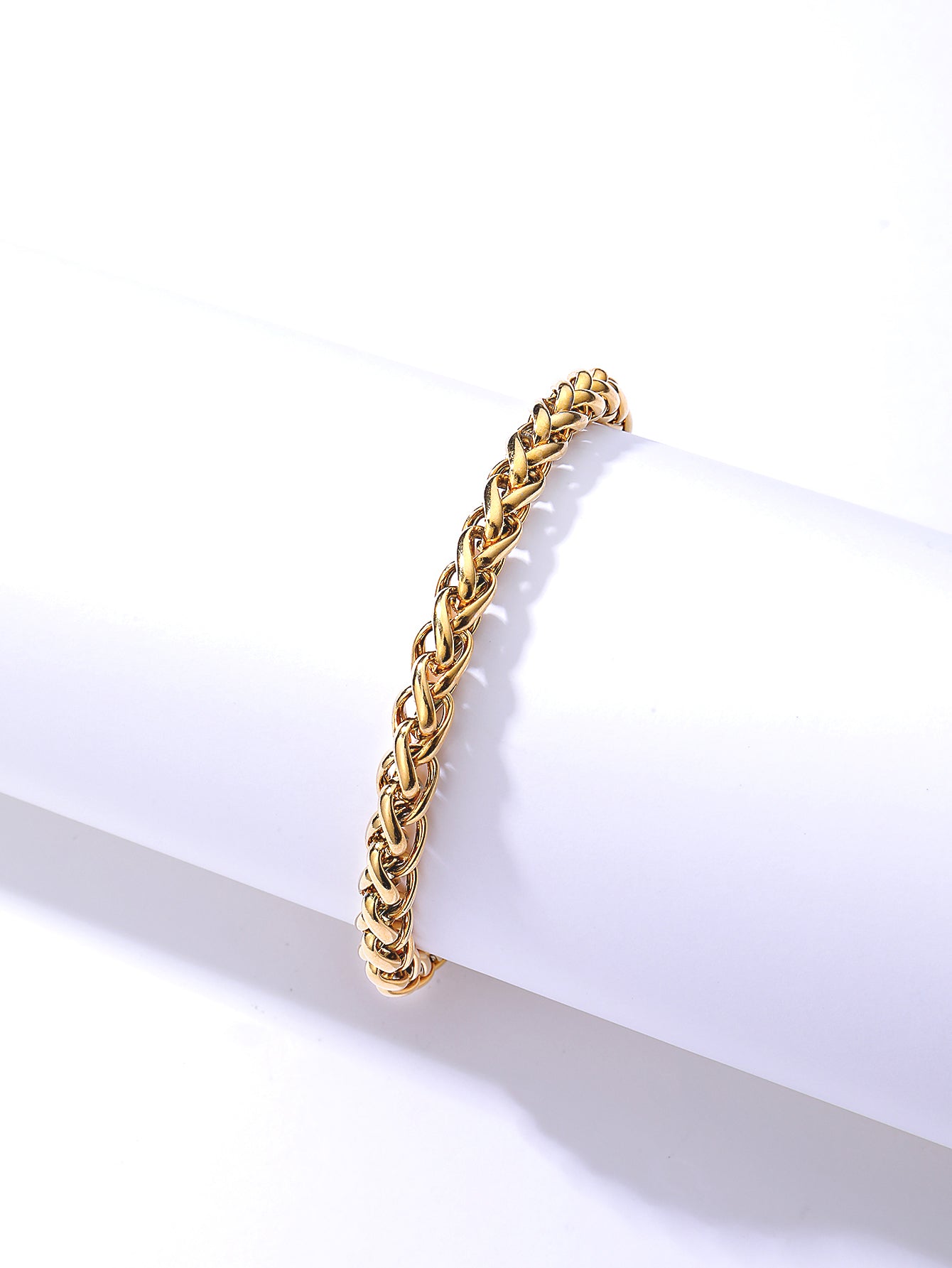 Novelty Geometric Titanium Steel 18K Gold Plated