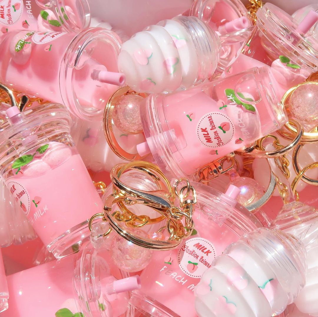 Cute Lip Gloss Keychain