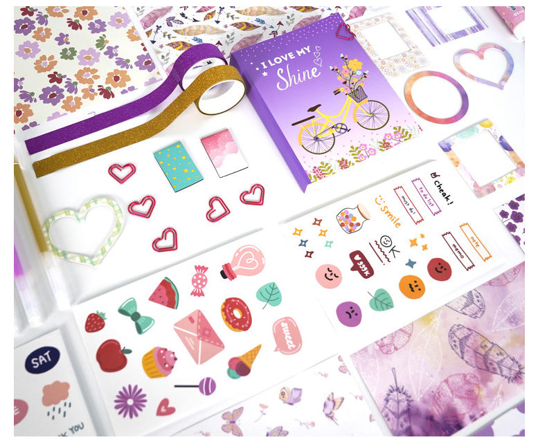 Cute Purple Stationery Sets