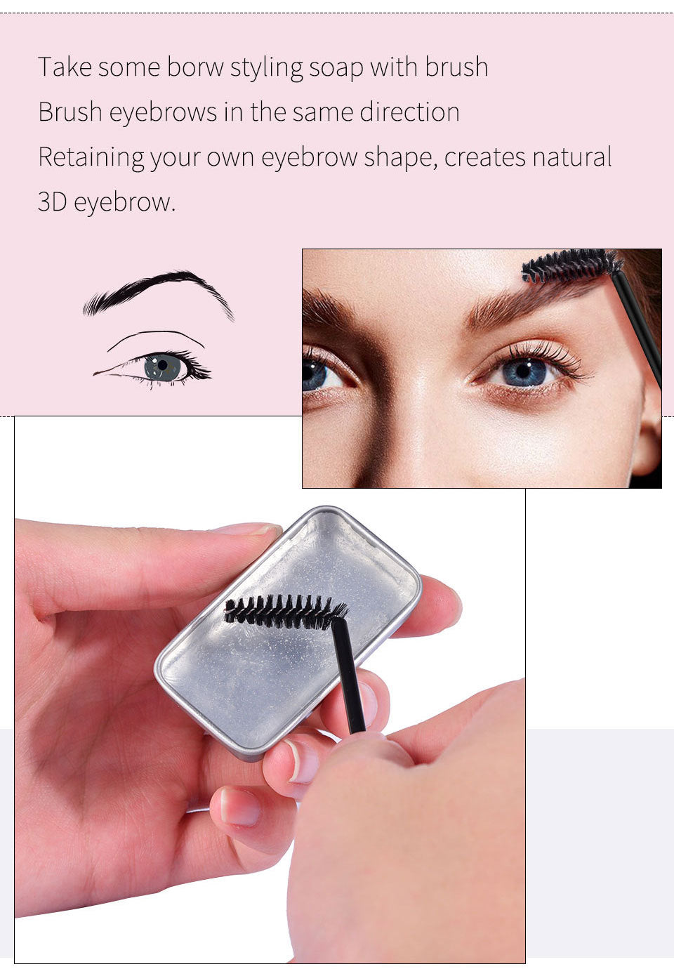 Eyebrow Hair Styling Cream