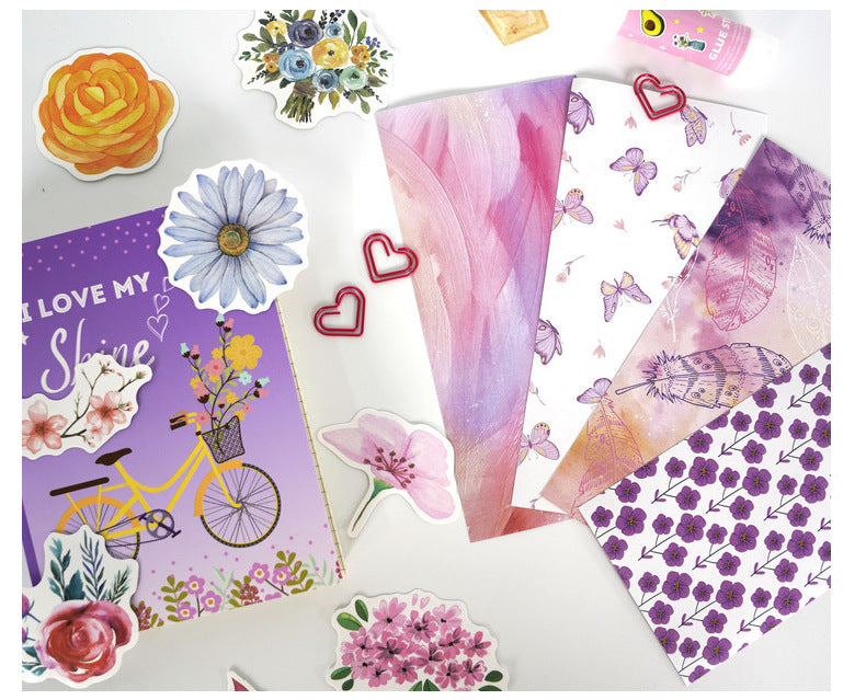 Cute Purple Stationery Sets