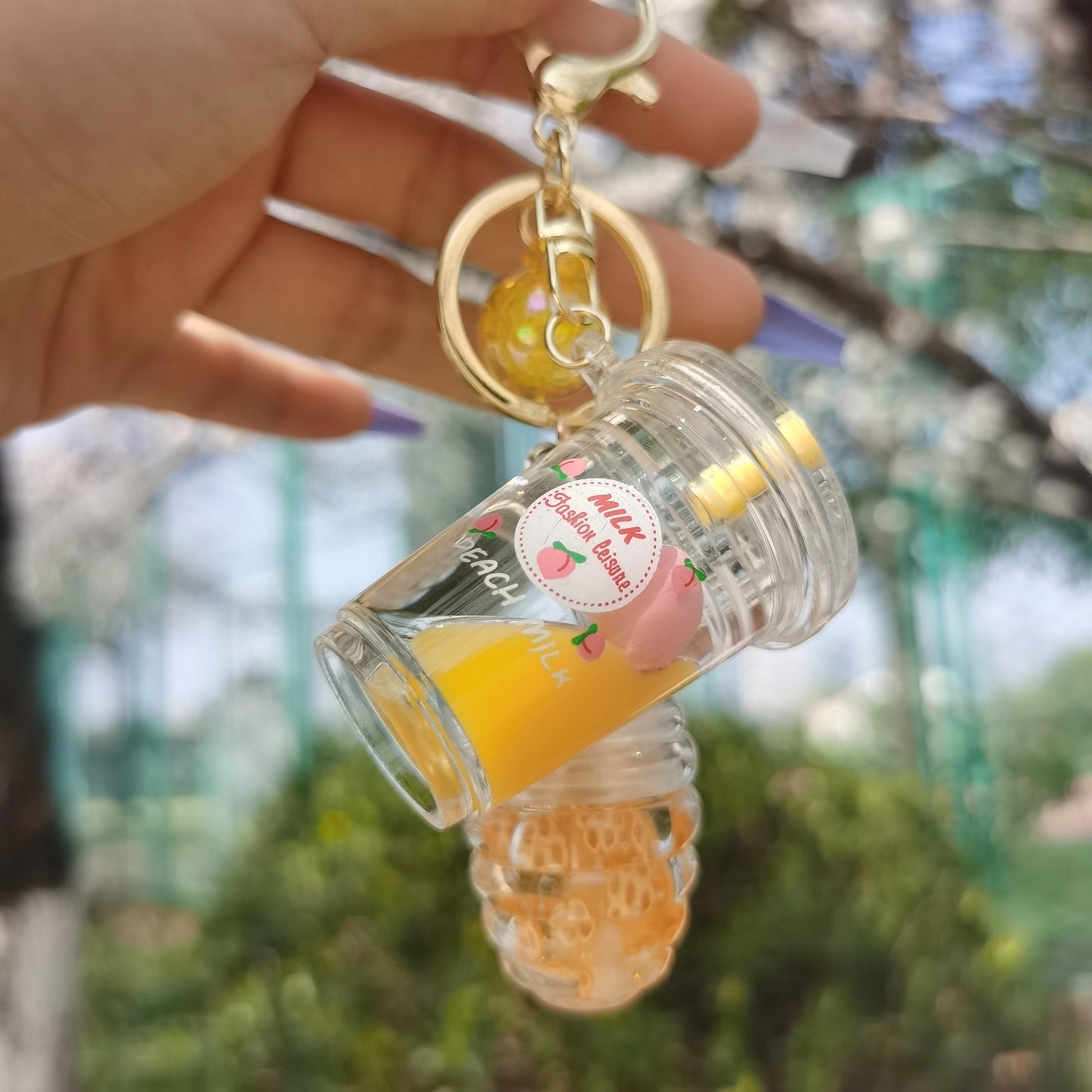 Cute Lip Gloss Keychain