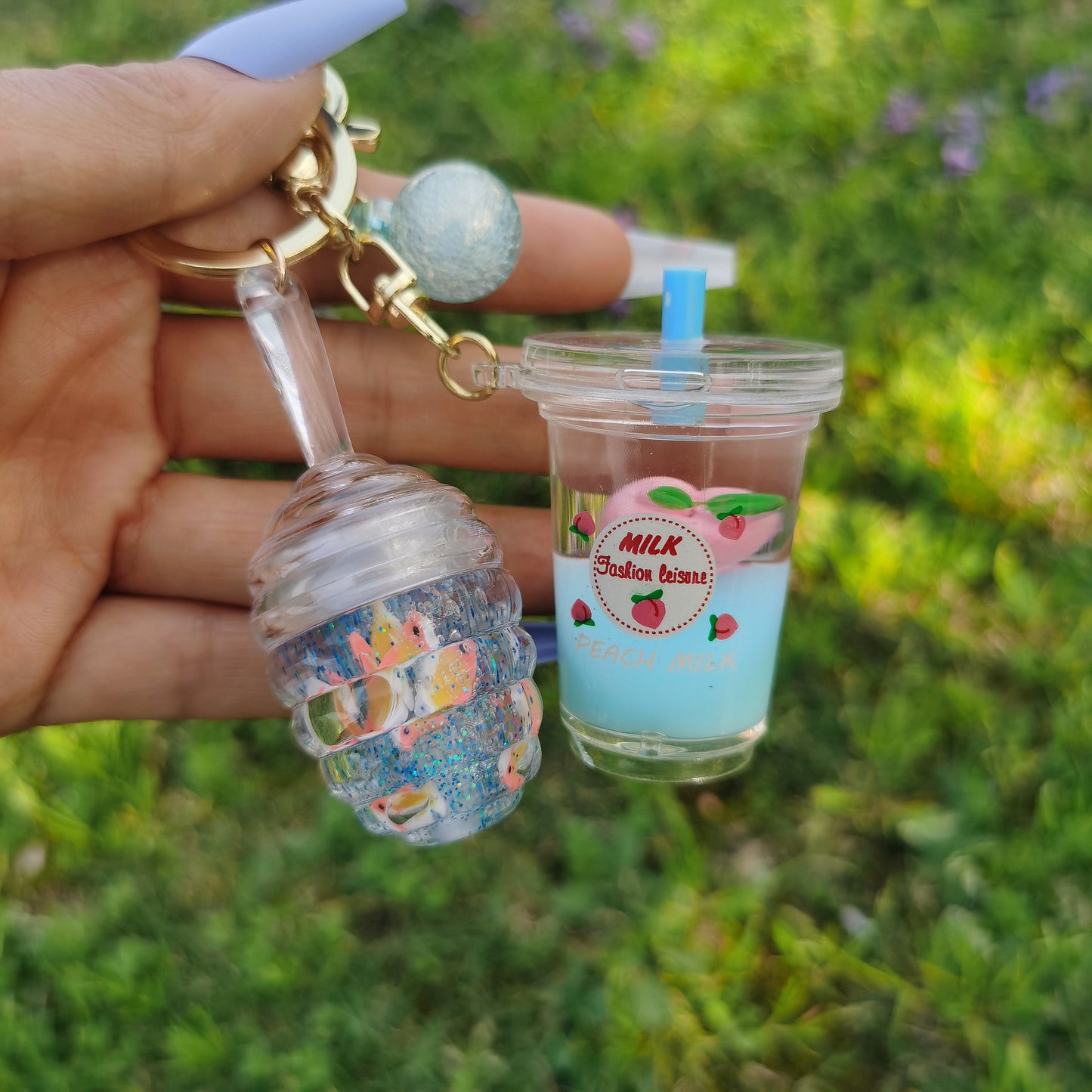 Cute Lip Gloss Keychain