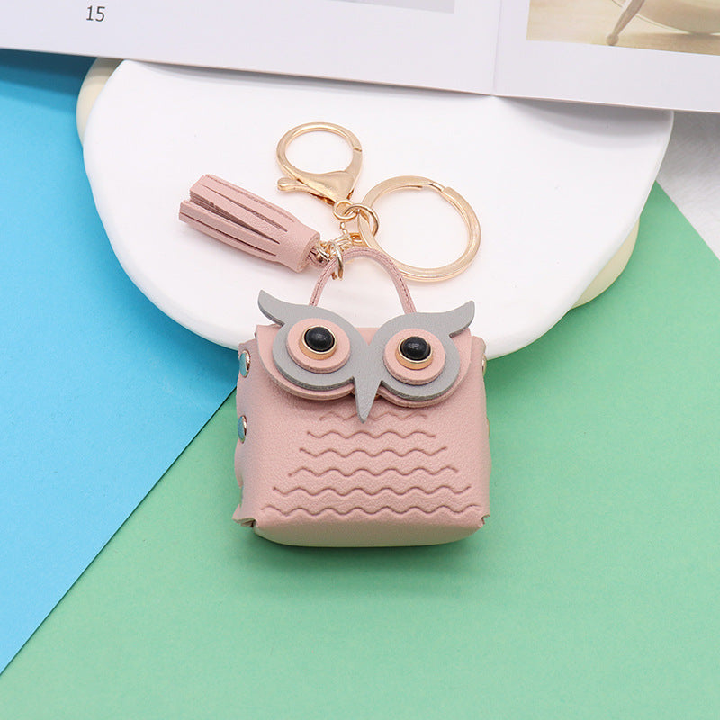 Cute Mini Owl Purse Keychain