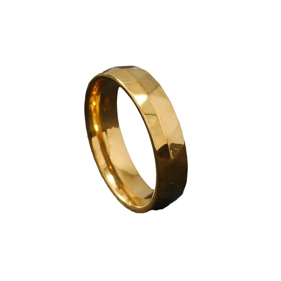 Classic 304 Stainless Steel Plating Gold Plated Men's Rings