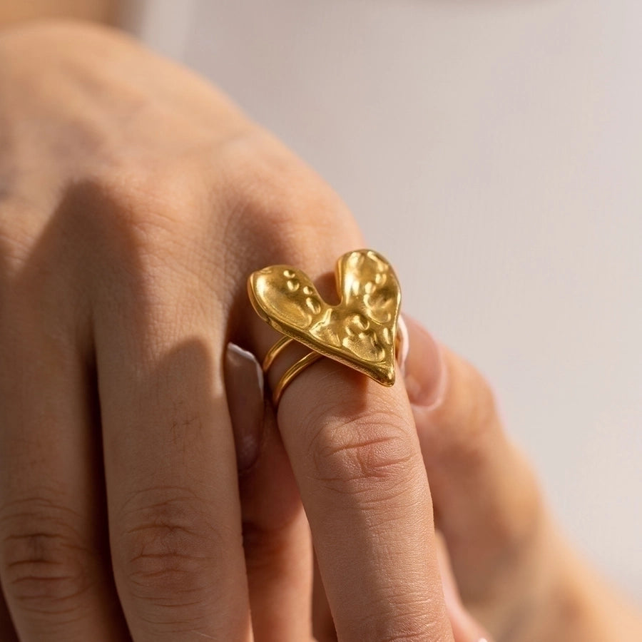 Heart Shape Plating Rings