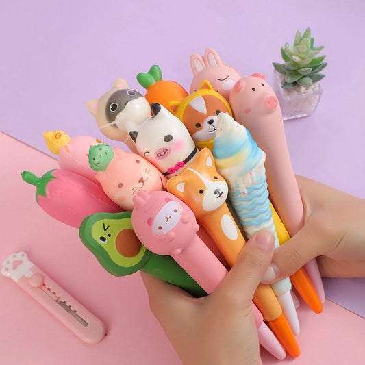 Cute Cartoon Squeezing Gel Pen