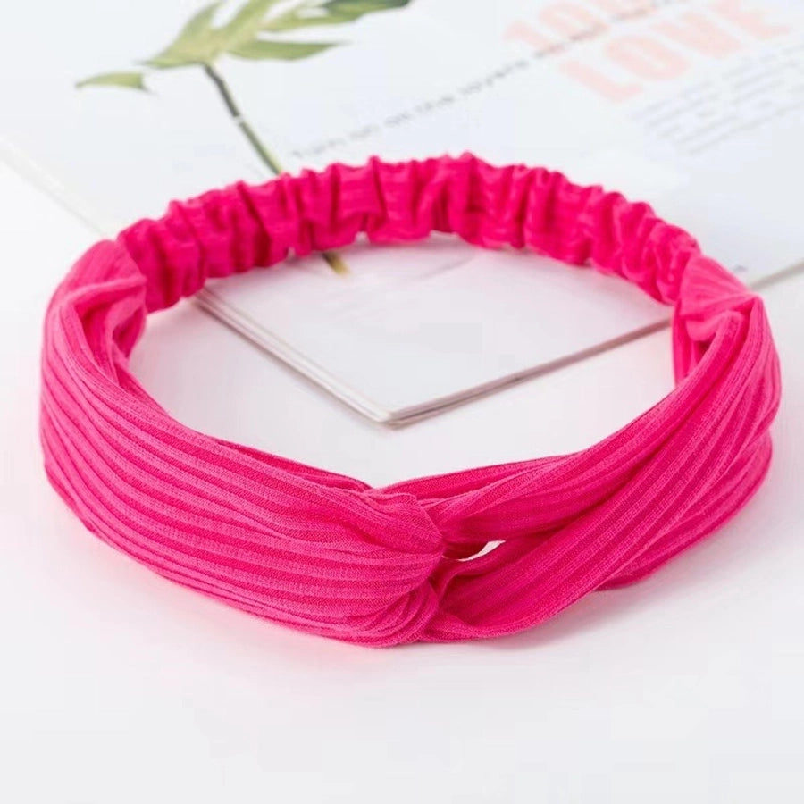 Casual Strip Color Cloth Hair Band