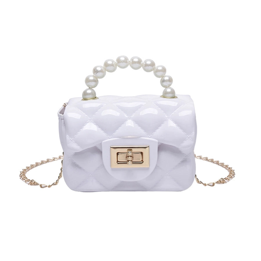 Mini Pearl Square Crossbody Bag