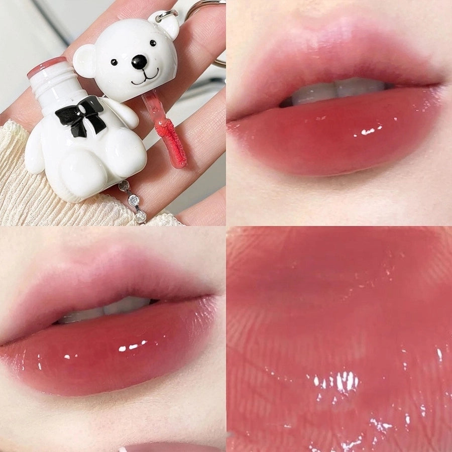 Cute Bear Lip Gloss Keychain