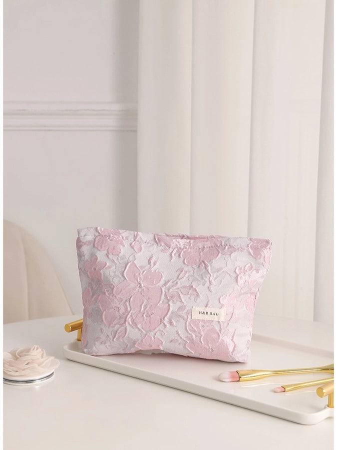 Ditsy Floral Canvas Square Makeup Bags