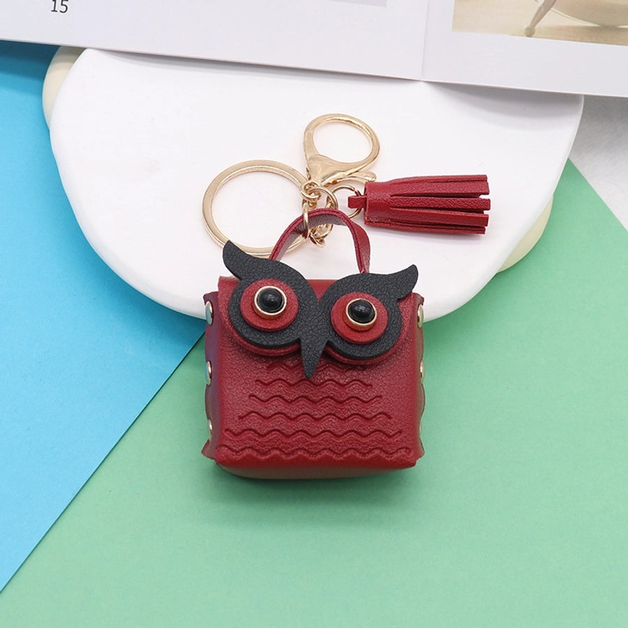 Cute Mini Owl Purse Keychain