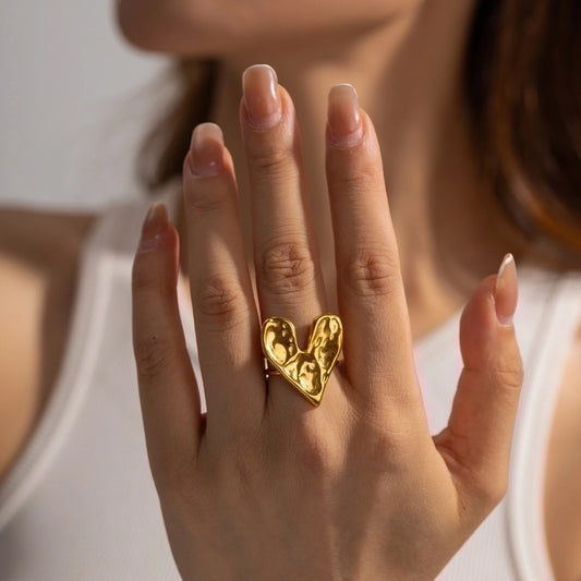 Heart Shape Plating Rings