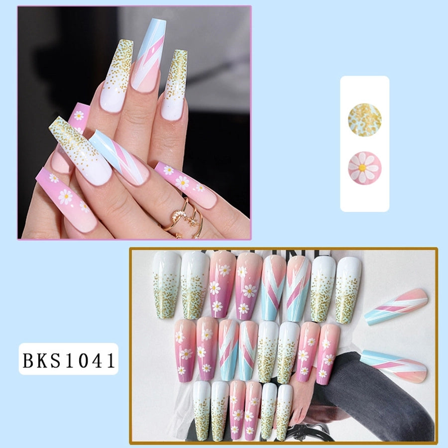 Dye Heart Shape & Flower Nail Patches