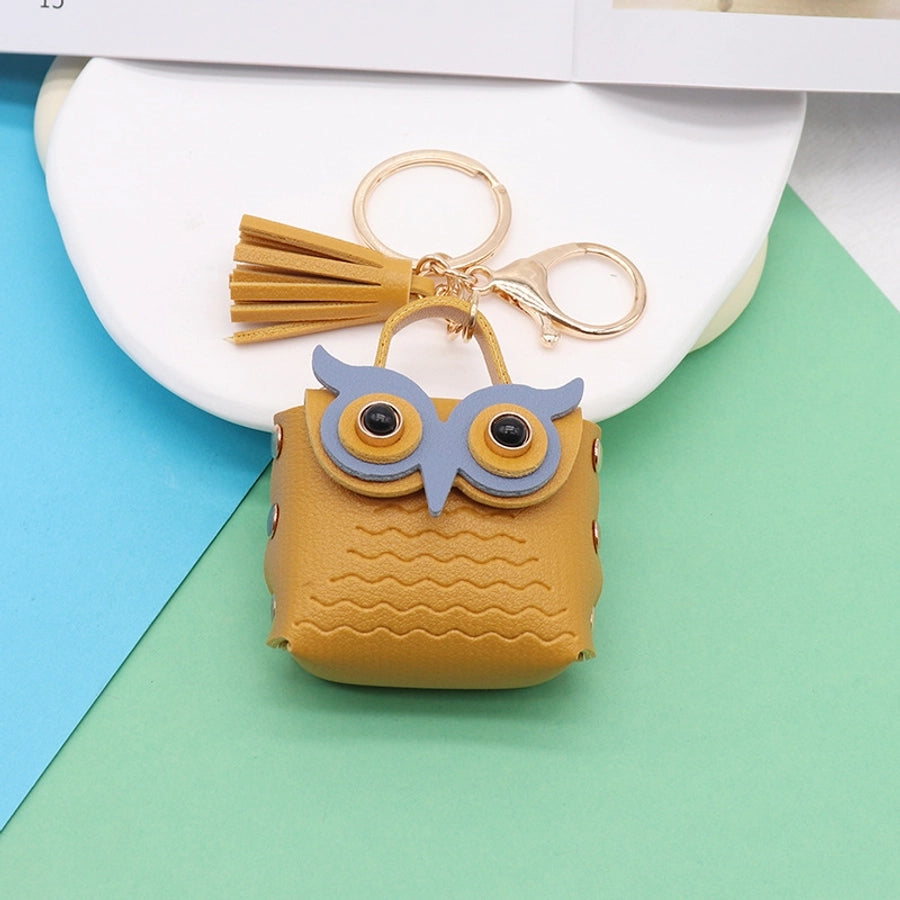 Cute Mini Owl Purse Keychain