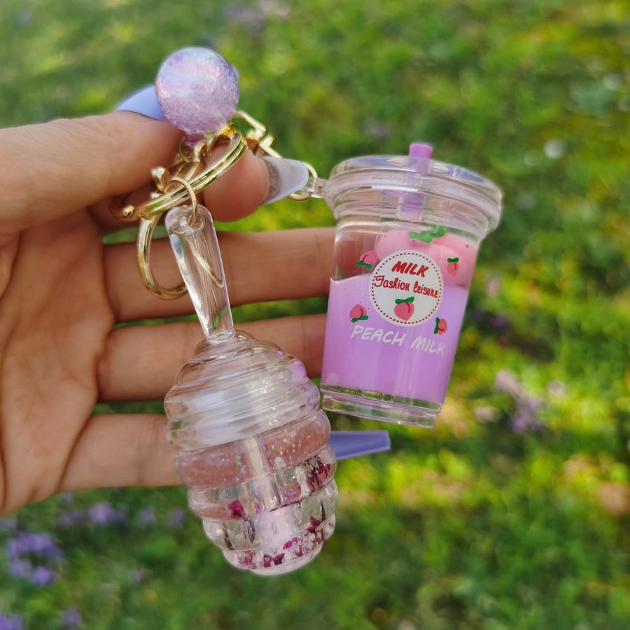 Cute Lip Gloss Keychain