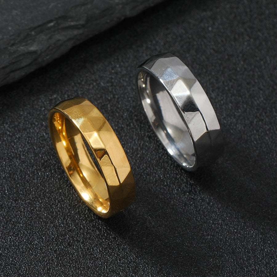 Classic 304 Stainless Steel Plating Gold Plated Men's Rings