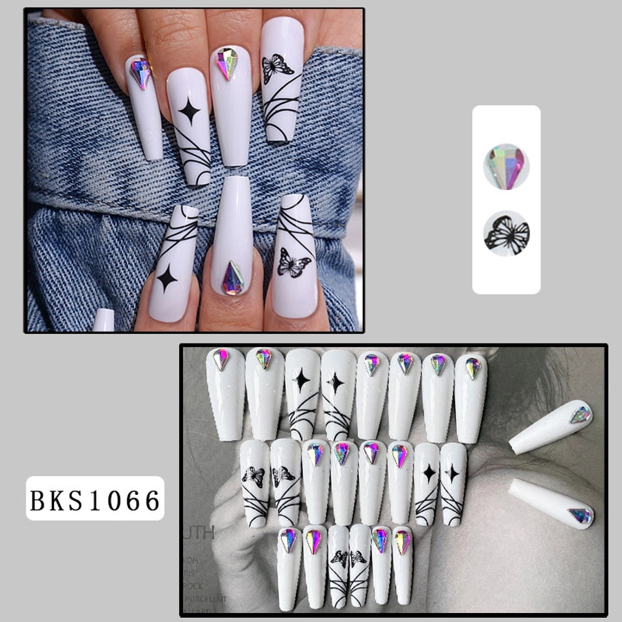 Dye Heart Shape & Flower Nail Patches