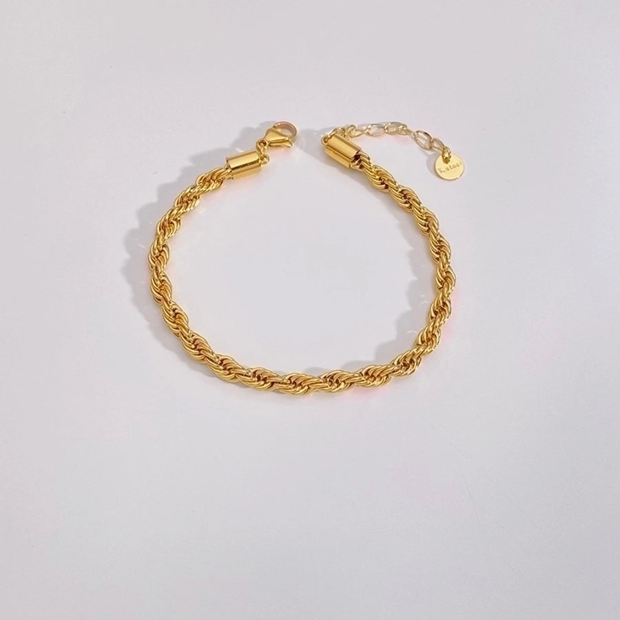 Casual Geometric 16K Gold,White Gold Bracelets