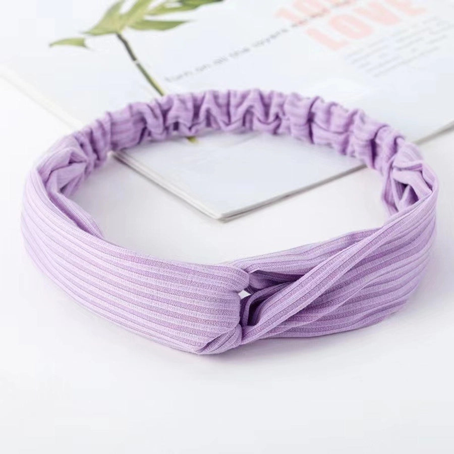 Casual Strip Color Cloth Hair Band