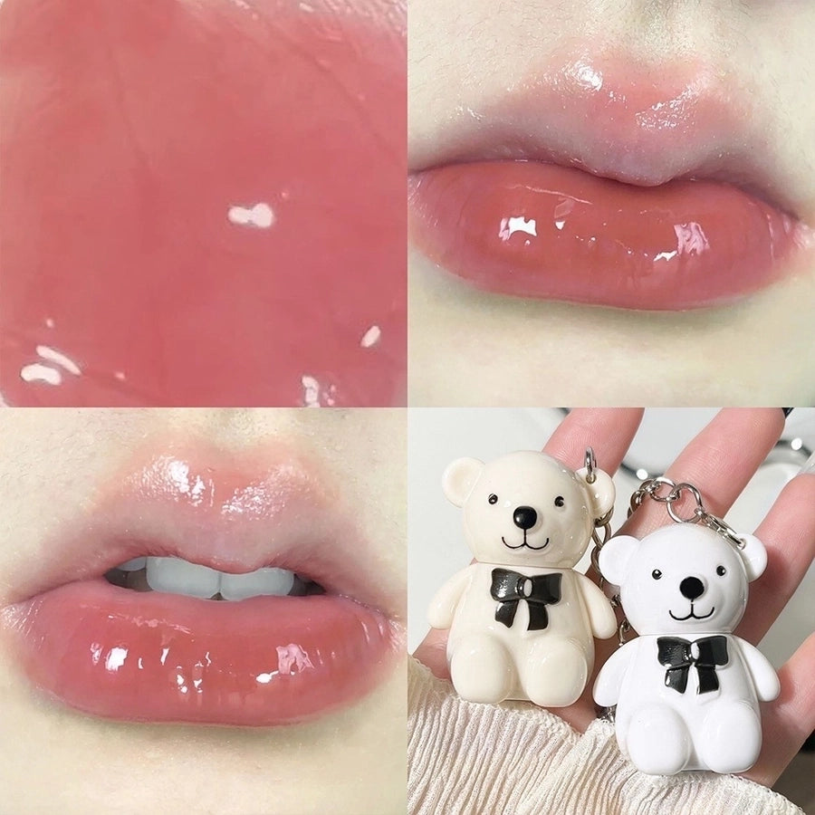 Cute Bear Lip Gloss Keychain