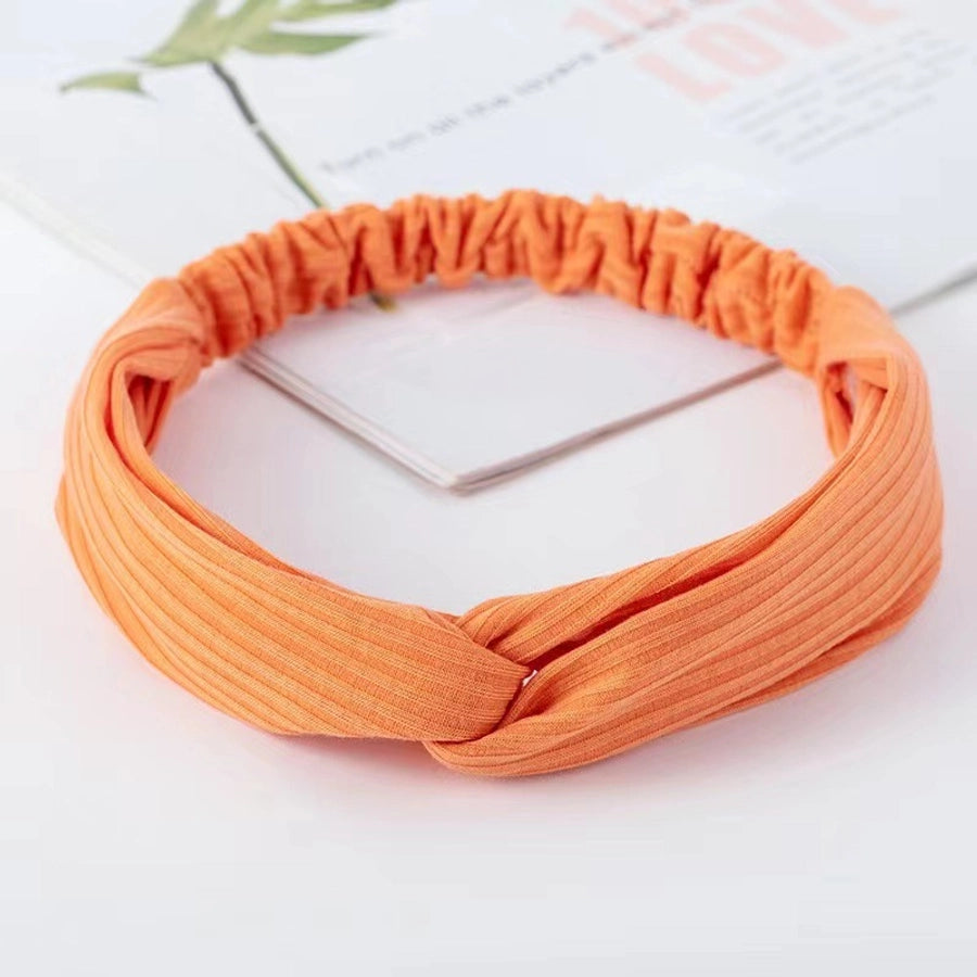 Casual Strip Color Cloth Hair Band