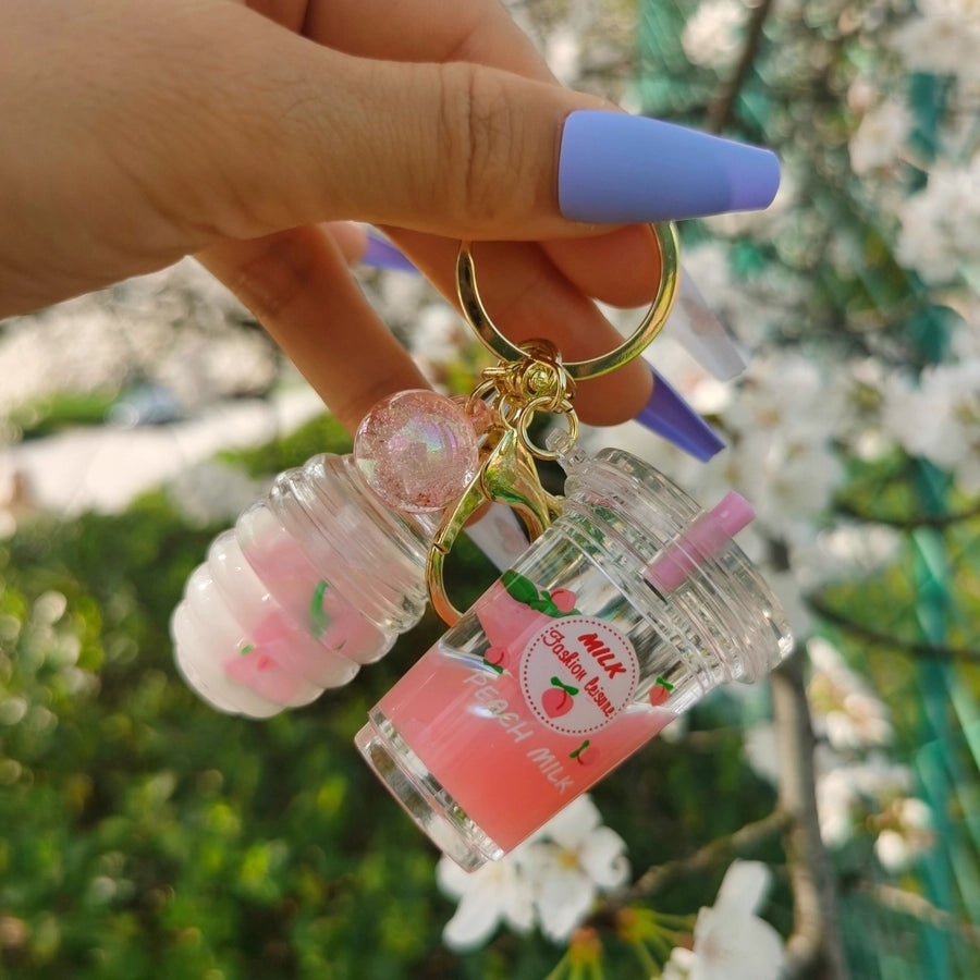 Cute Lip Gloss Keychain