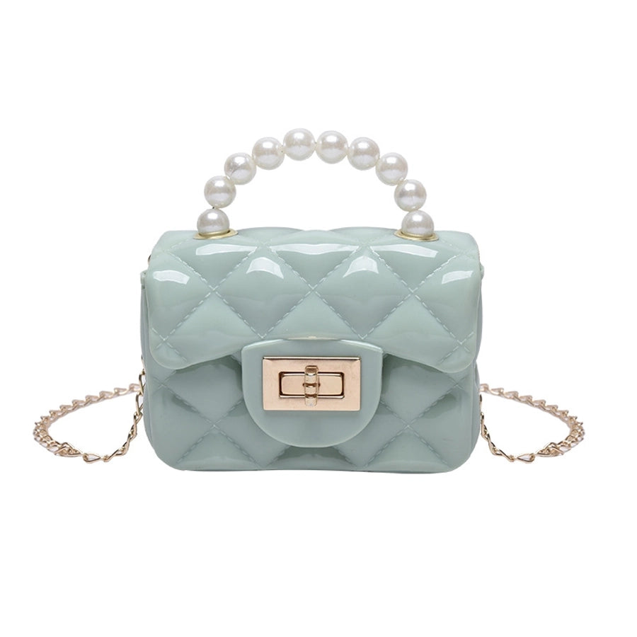 Mini Pearl Square Crossbody Bag