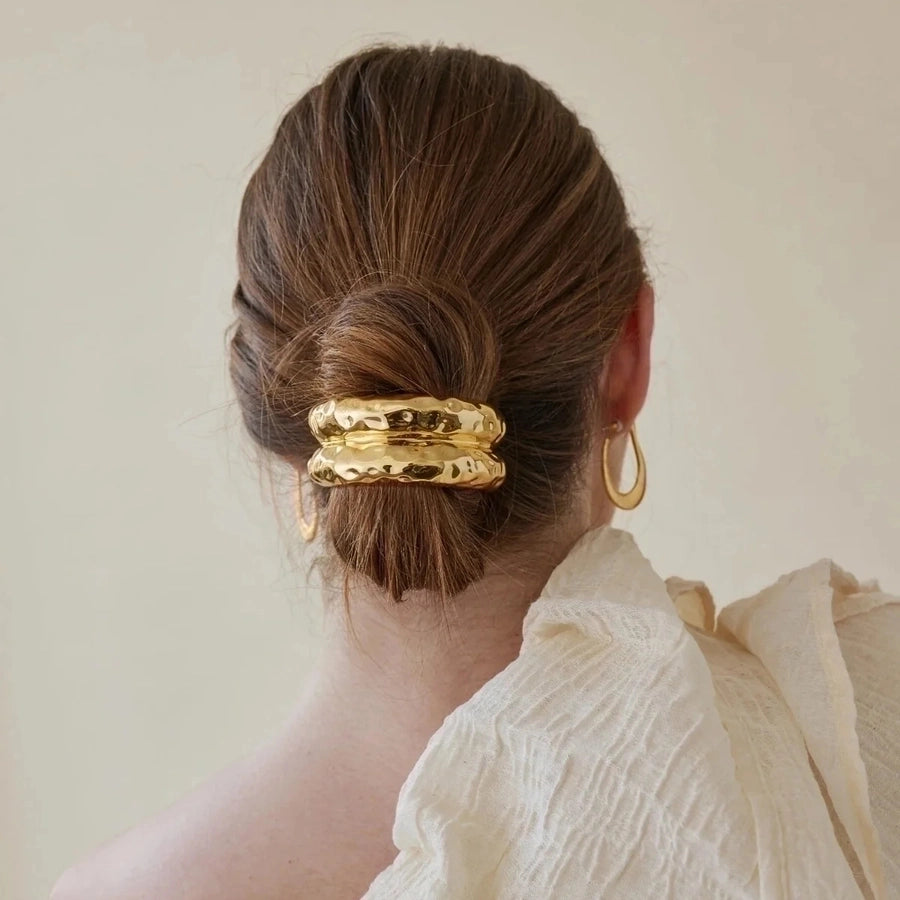 Aesthetic Solid Color Alloy Hair Tie