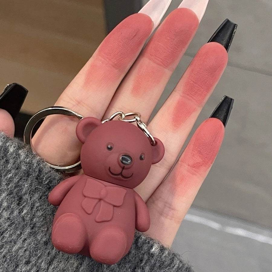 Cute Bear Lip Gloss Keychain