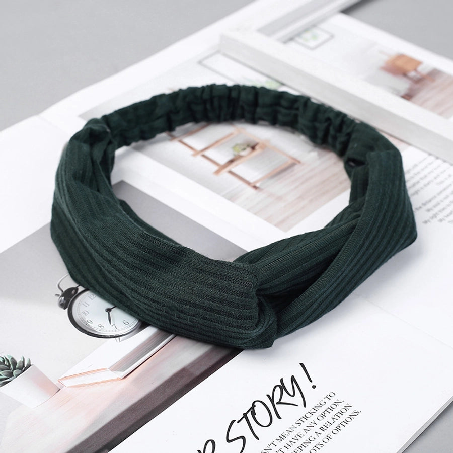 Casual Strip Color Cloth Hair Band