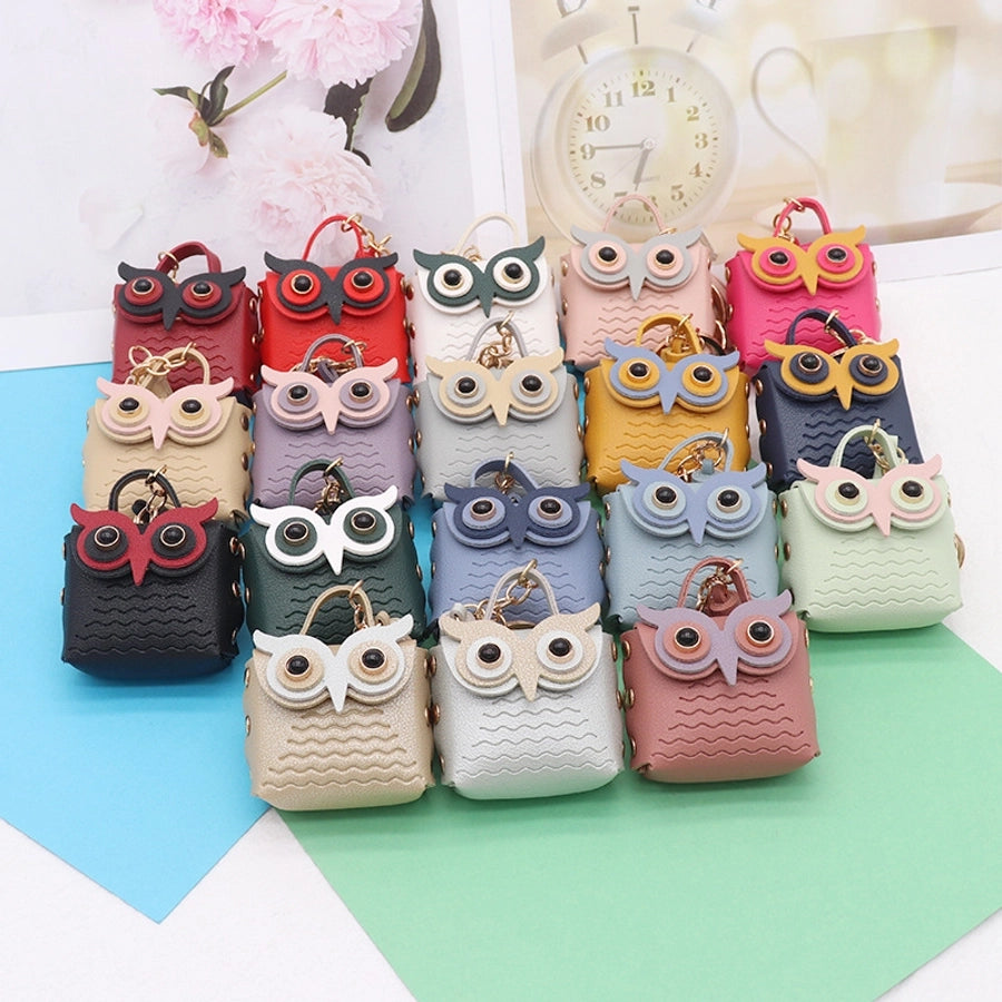 Cute Mini Owl Purse Keychain