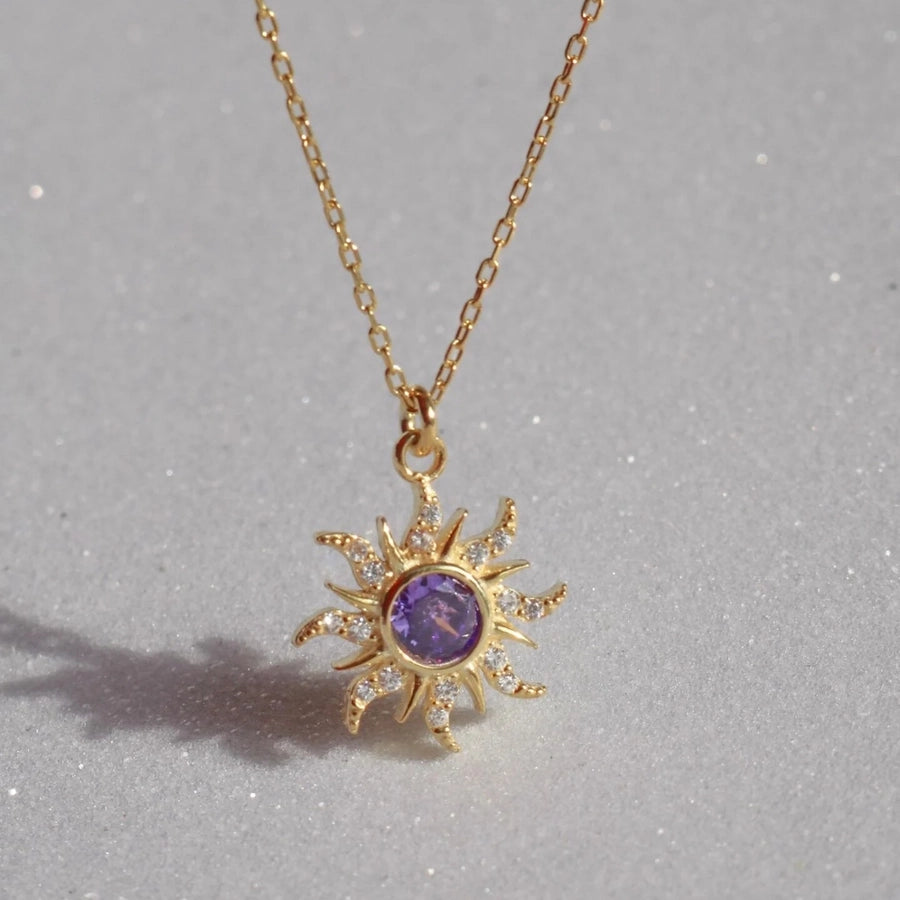 Purple Sun Jewelry Set