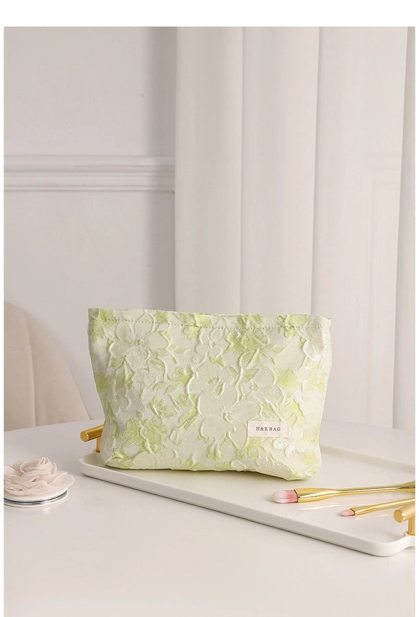 Ditsy Floral Canvas Square Makeup Bags