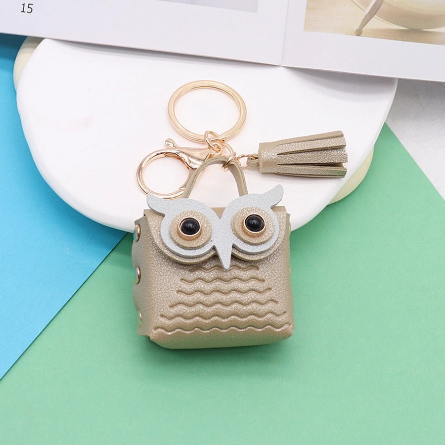 Cute Mini Owl Purse Keychain