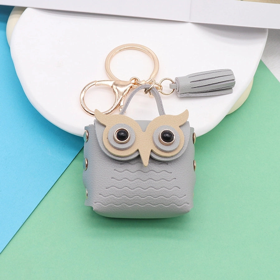 Cute Mini Owl Purse Keychain