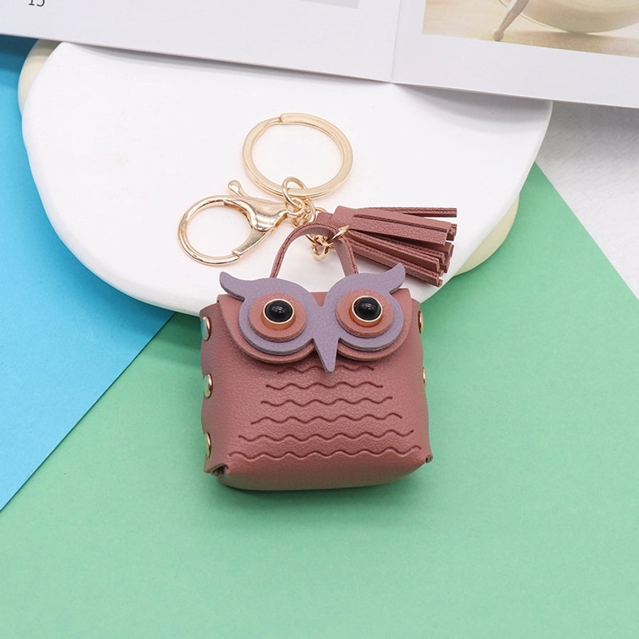 Cute Mini Owl Purse Keychain