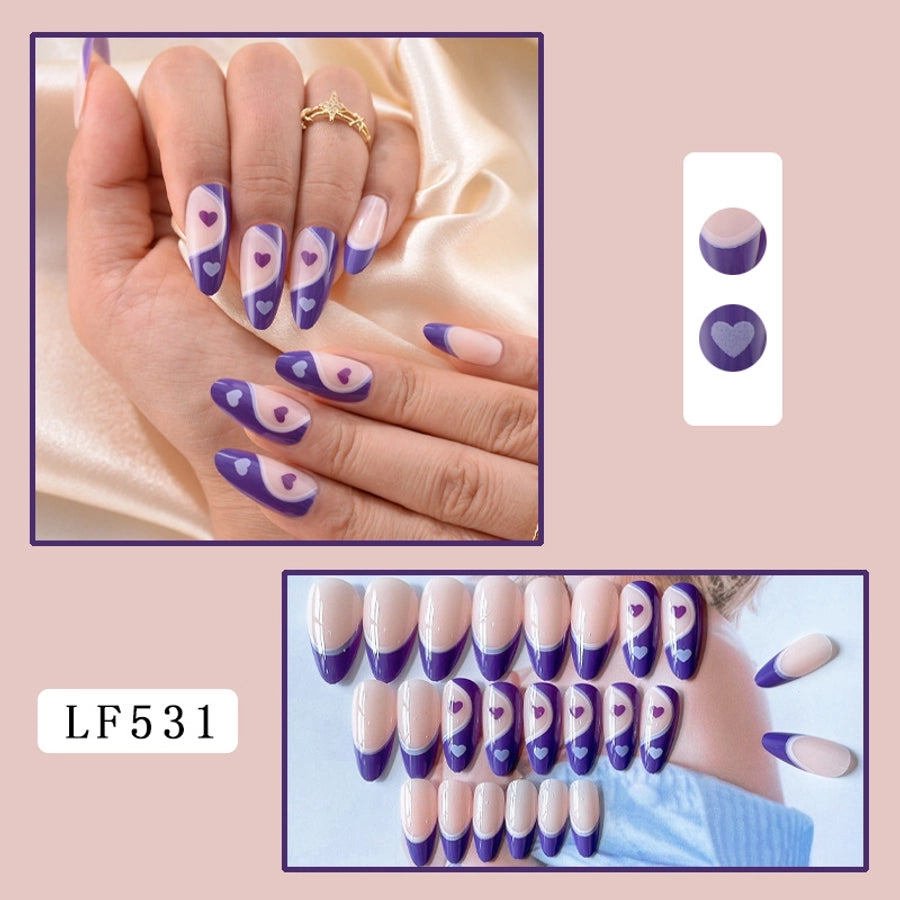 Dye Heart Shape & Flower Nail Patches