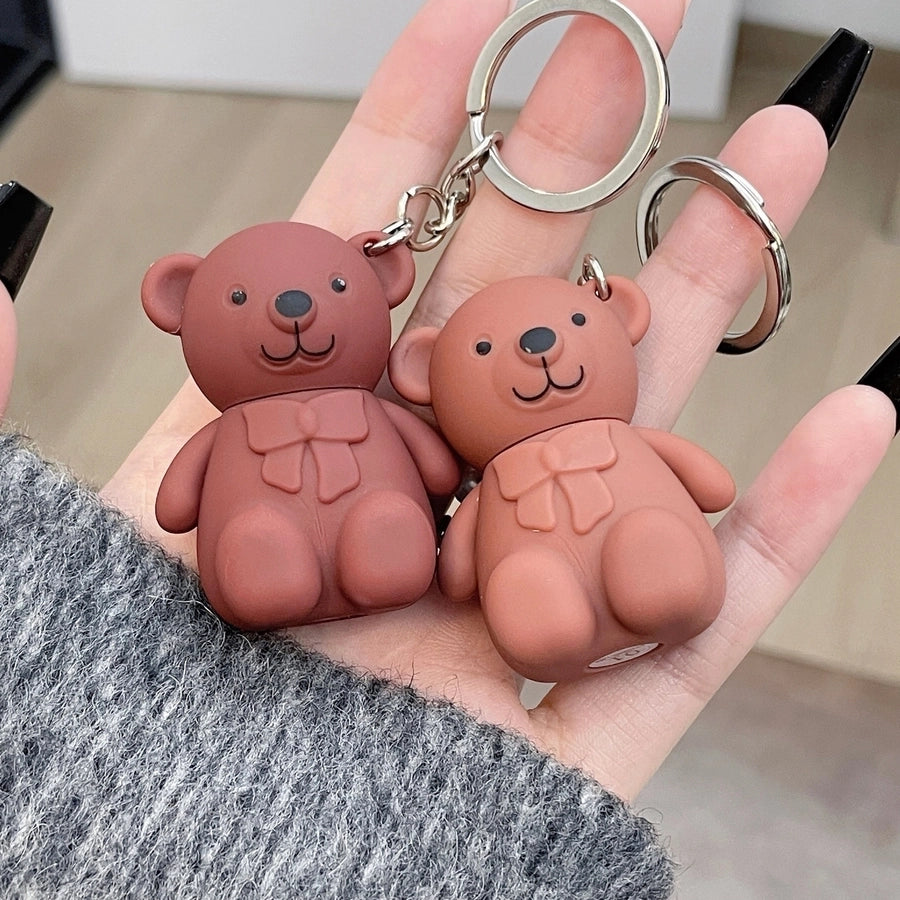 Cute Bear Lip Gloss Keychain