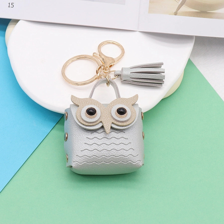 Cute Mini Owl Purse Keychain