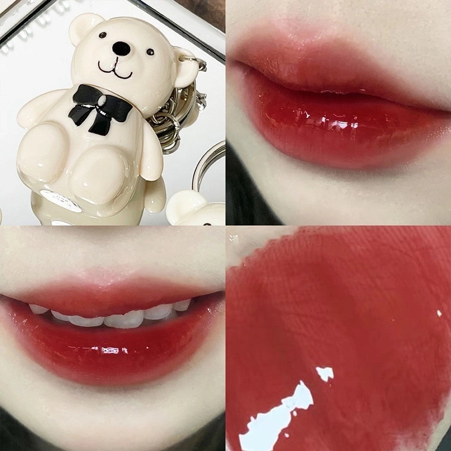 Cute Bear Lip Gloss Keychain