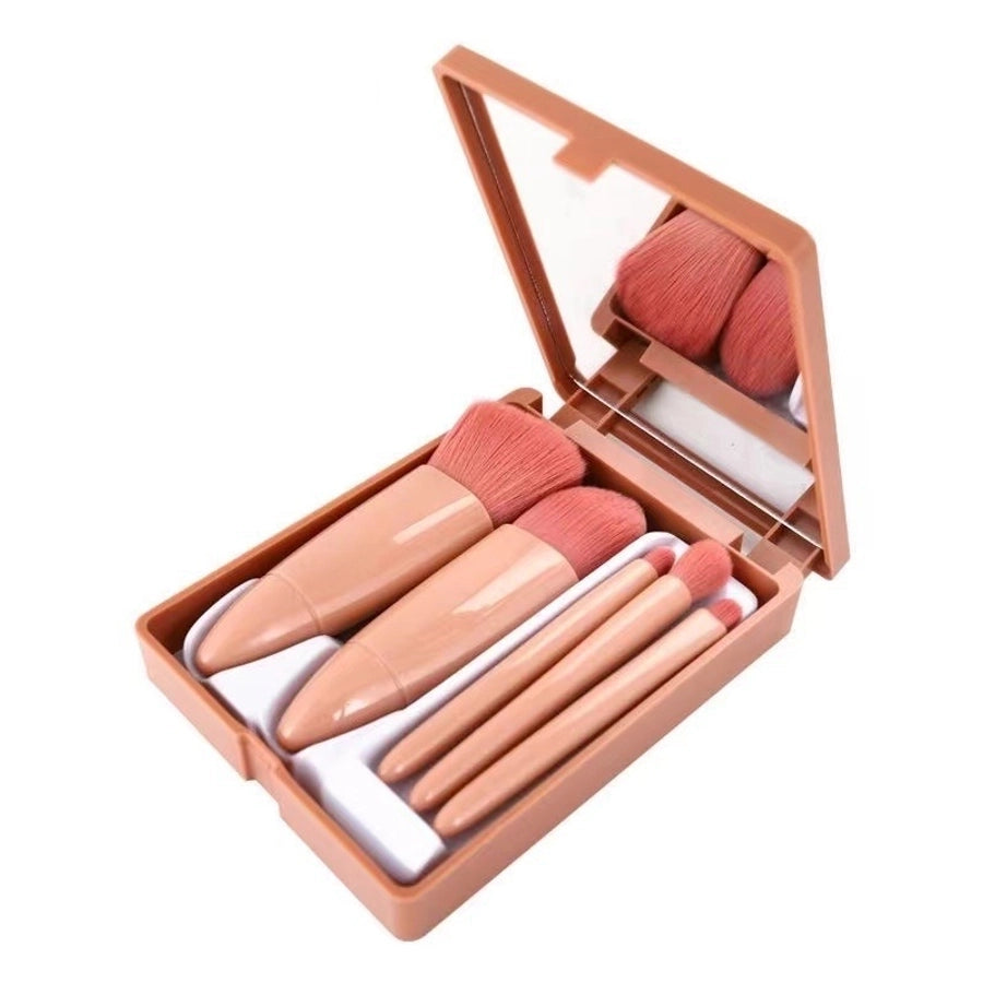 Mini Pink Fiber Makeup Brushes