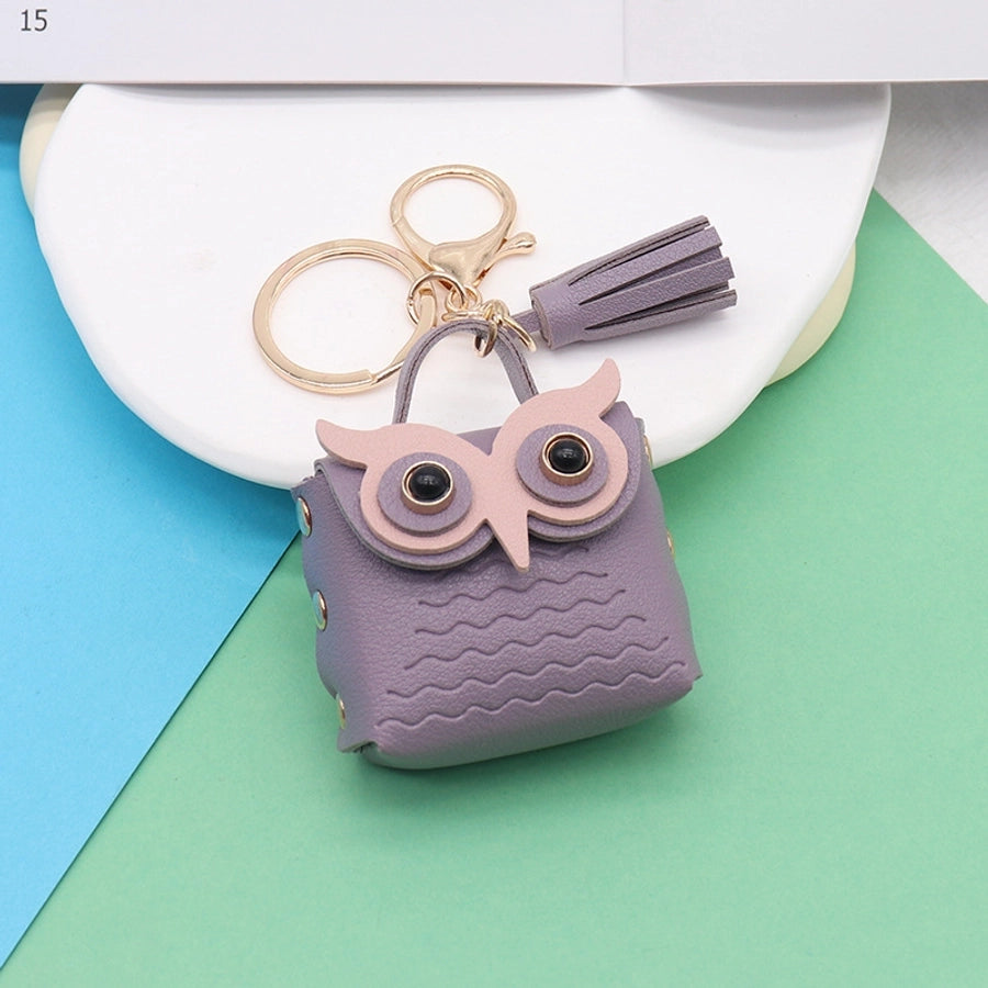 Cute Mini Owl Purse Keychain