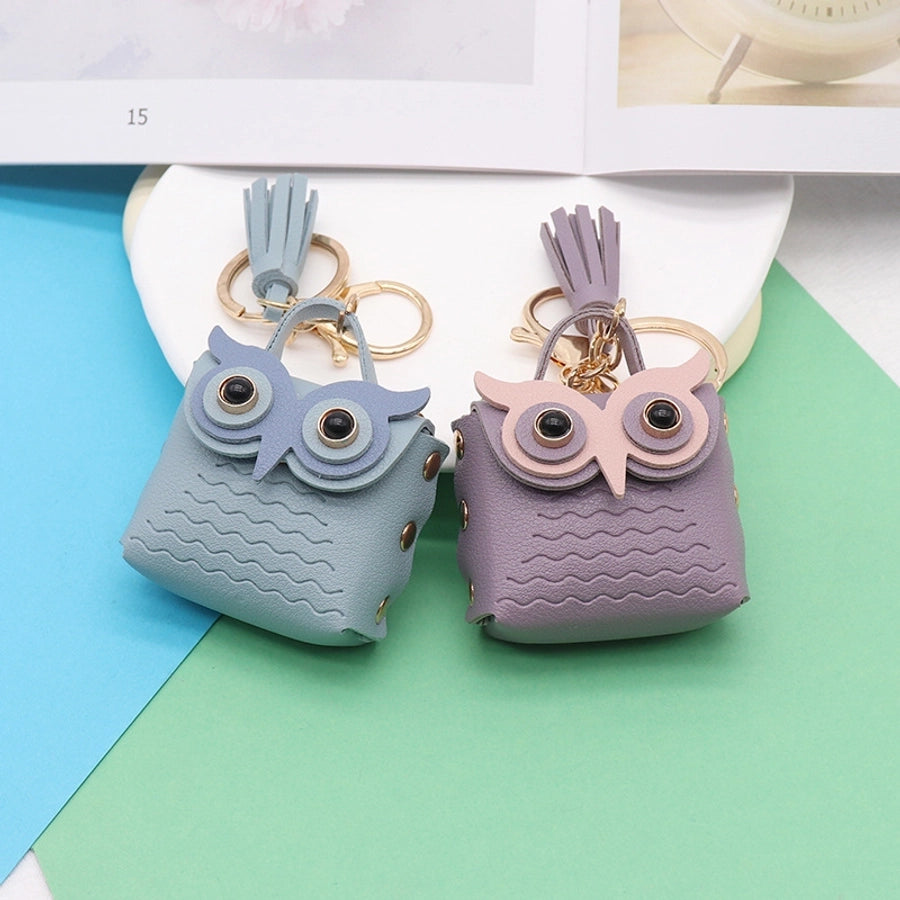 Cute Mini Owl Purse Keychain