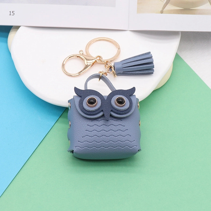 Cute Mini Owl Purse Keychain