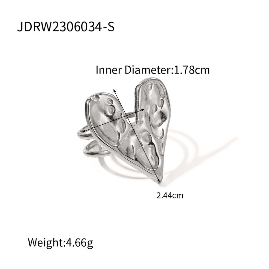 Heart Shape Plating Rings