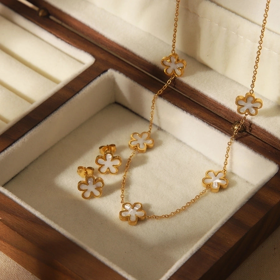 French Style Acrylic 18K Gold Plated Set