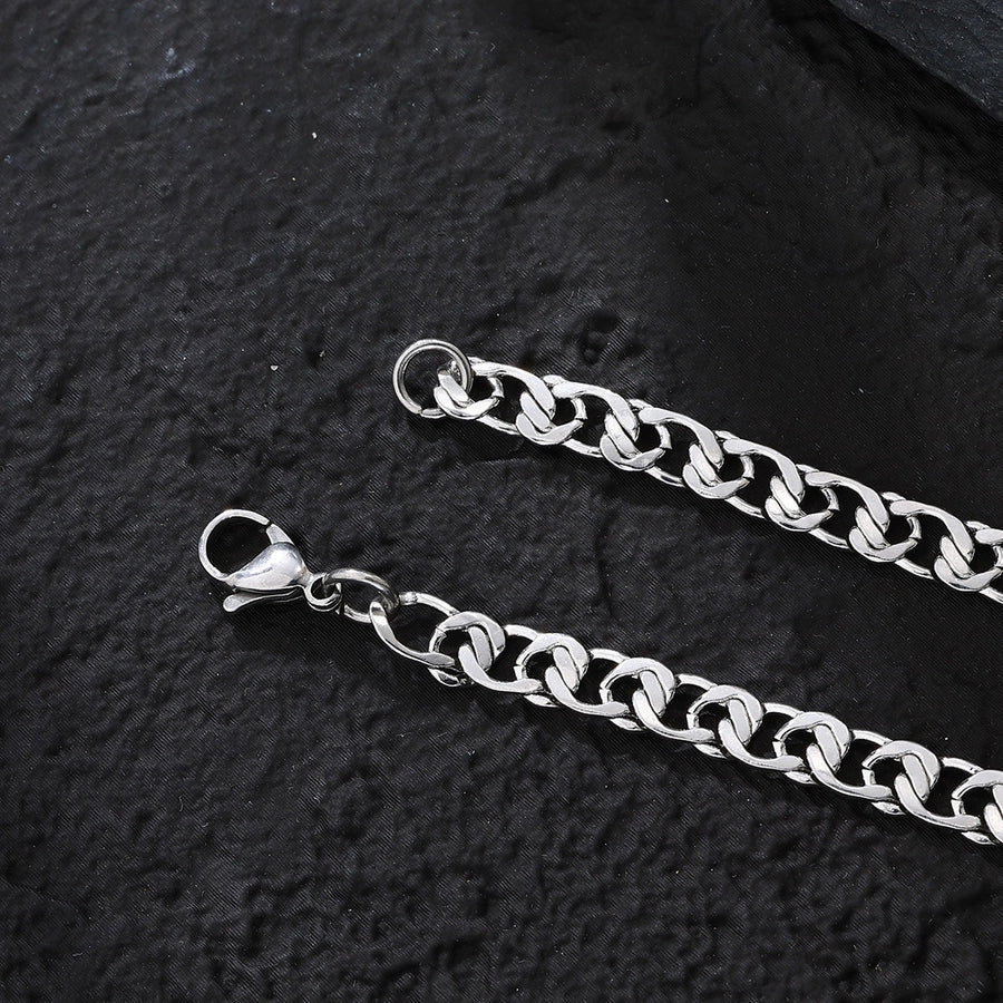 Simple Style Silver Bracelet