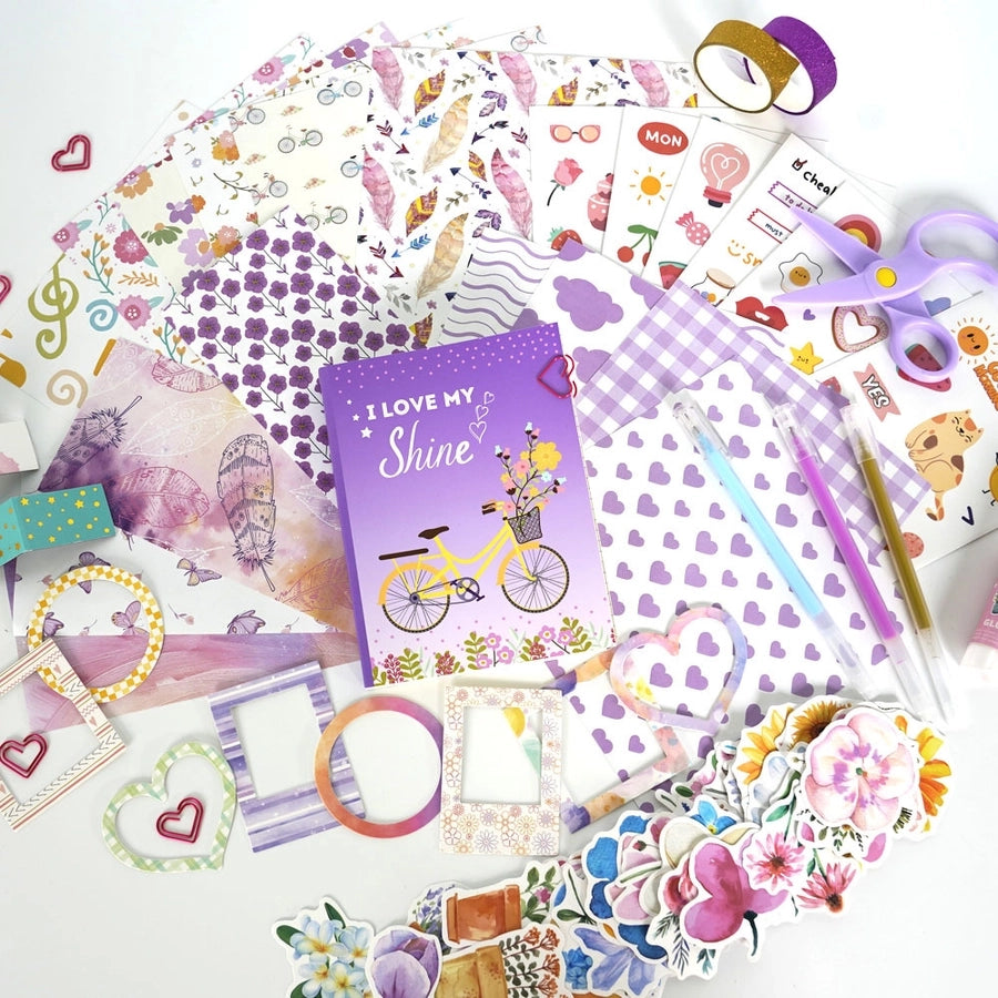 Cute Purple Stationery Sets