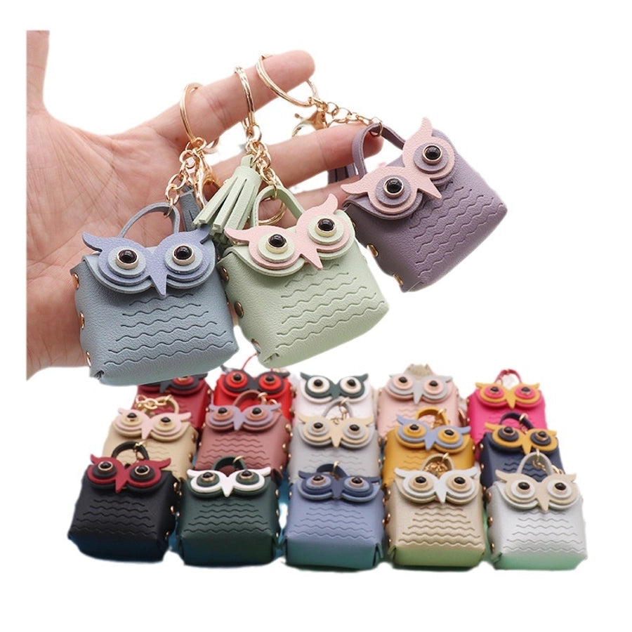 Cute Mini Owl Purse Keychain